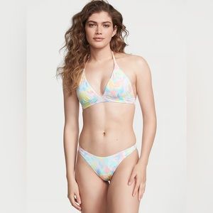 Victoria’s Secret Flower Halter Bikini Top XS
